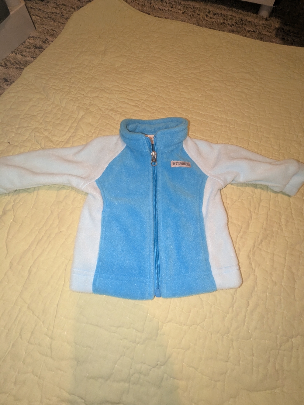 Columbia Kids Blue and White Fleece Jacket